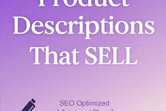 write SEO product description
