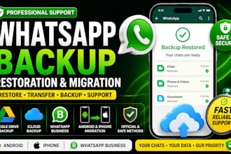 help restore your whatsapp backup and transfer chats safely