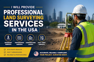provide professional land surveying services in the USA