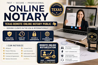 notarize documents remote usa and international texas notary public