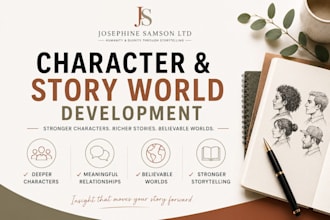 develop compelling characters and believeable story worlds