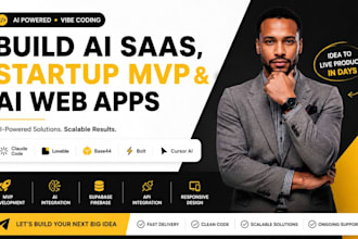 build vibe coding ai saas, startup mvp, ai web app claude code, lovable