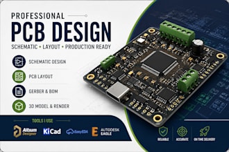 make pcb design and pcb layout gerber files in altium and kicad