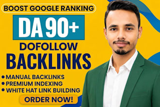 build SEO backlinks to improve DR and da