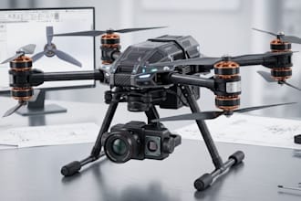 do drone design, mechanical cad design and 3d modeling using solidworks