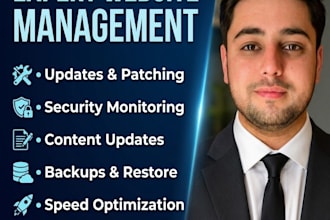 provide monthly website maintenance and support for your wordpress site