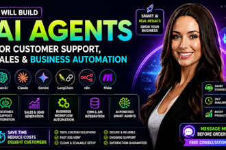 build ai agents for customer support, sales and business automation