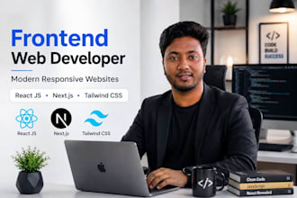 do custom website development as front end developer