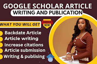 backdate, write and publish research article in google scholar indexed journal
