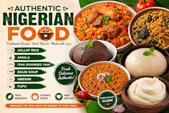 cook authentic nigerian local food, jollof rice, amala