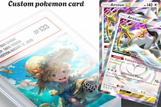 design custom pokemon cards, trainer cards, pokemon art and card templates
