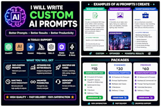 write custom ai prompts
