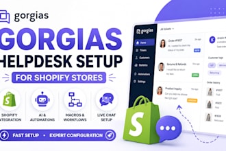 fully set up your shopify gorgias helpdesk