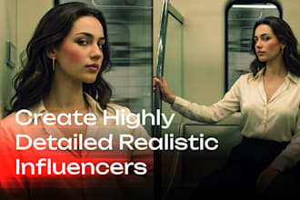 generate custom ai influencers and ugc product photos