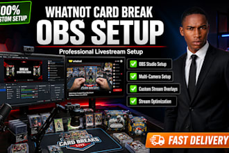 set up obs for your whatnot card break stream
