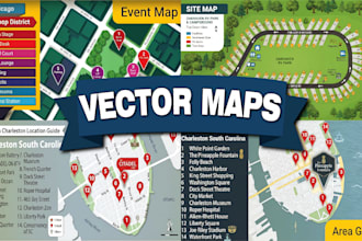 draw vector map in illustrator