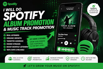 do spotify album promotion, spotify music track promotion