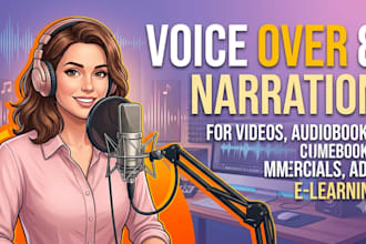 record a professional voice over for elearning and narration