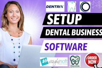 setup dental software tooth logic dentlik dentrix eaglesoft opendental denticon