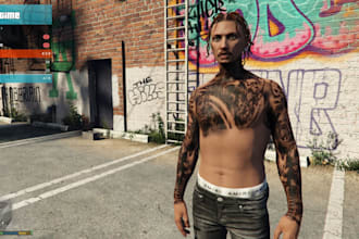 create fivem ped models, tattoos, chains, or custom clothing