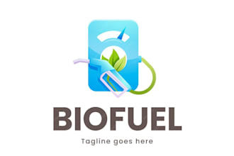 make powerful gasoline logo for fuel energy business