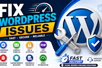 fix wordpress errors, hacked website, SSL, PHP and bug fixes