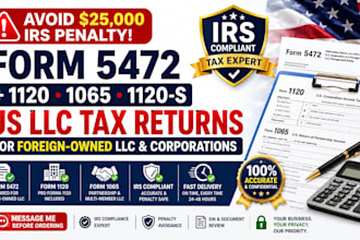 file non resident llc tax form 5472, 1120, 1065