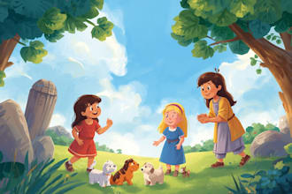 children storybook illustration and christian story book illusrator
