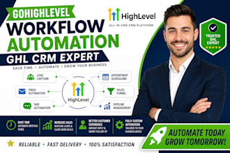 build workflow automation, gohighlevel, CRM automation