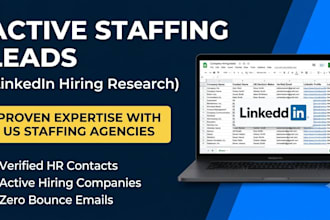 do staffing lead generation with linkedin hiring research