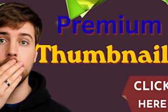 design premium youtube thumbnails