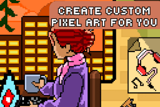 create custom pixel art for you