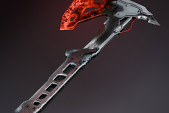 create realistic 3d game props and assets