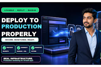 deploy your lovable, replit or base44 app to production