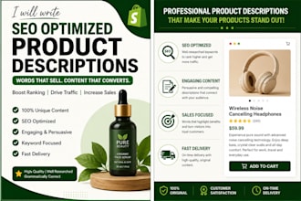 write SEO product descriptions