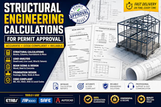 prepare structural engineering calculations for permit approval