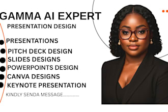design professional ai presentation slides pitch deck using gamma and ppt