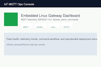 build mqtt iot dashboards for esp32 stm32 and linux devices