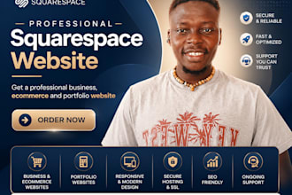 design a premium squarespace landing page