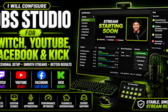 setup obs studio for gaming, podcasting, and live streaming
