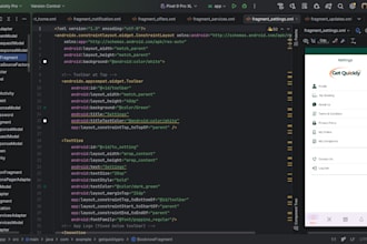 fix android app UI bugs and design responsive XML integrate api and firebase