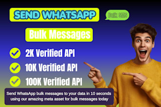verified bm 250, 2k limit api 10k limit bm 100k limit bm for bulk messages