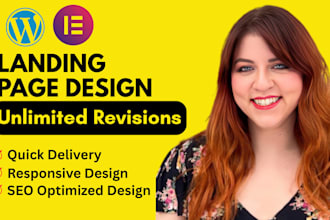 design wordpress landing page with elementor pro and sales funnel