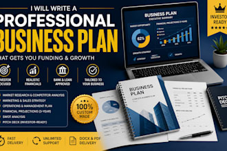 write a professional business plan for your startup or small business