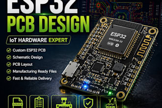 design esp32 pcb, pcb layout,iot hardware, wifi bluetooth pcb in altium or kicad