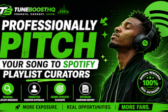 professionally pitch your music to spotify playlist curators