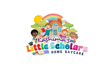 design a modern childcare, daycare, preschool, kindergarten logo