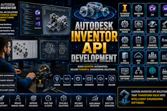 develop inventor api plugin, mechanical cad automation, c net software