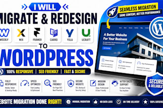 migrate weebly wix framer carrd yola ucraft website to wordpress