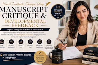 critique your ebook or manuscript with professional developmental feedback